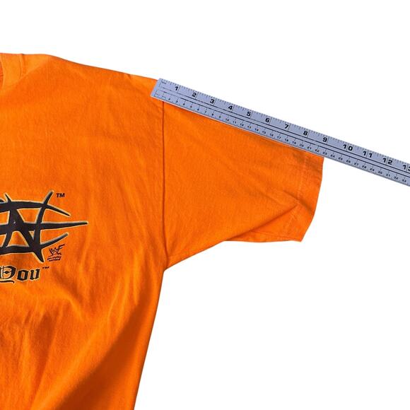 Vintage Taz Tazz Master of the Suplex T-Shirt Men’s XL Orange WWF Wrestling 2000 - Picture 9 of 10